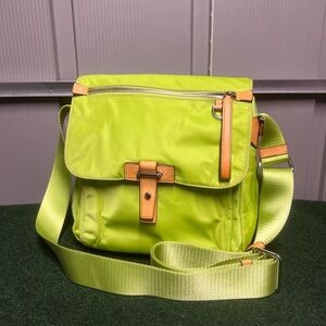 Tumi Crossbody Bag Purse Green Nylon Bag